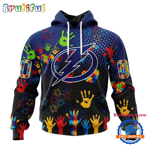 NHL Tampa Bay Lightning Special Autism Awareness Personalization Hoodie, TShirt, Sweatshirt