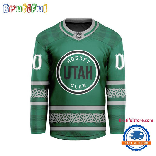 NHL Utah Hockey Club For St.Patrick’s Day Limited New Hockey Jersey