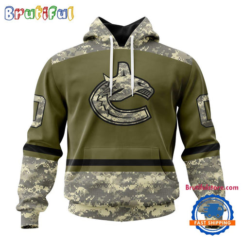 NHL Vancouver Canucks Special Veterans Military Appreciation Hoodie, TShirt, Sweatshirt