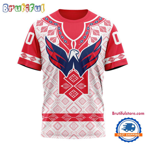 NHL Washington Capitals Hockey Team Native Heritage Design T Shirt, Hoodie, Sweatshirt
