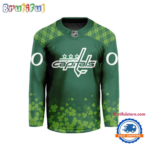 NHL Washington Capitals St.Patrick’s Day New Design Hockey Jersey