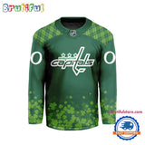NHL Washington Capitals St.Patrick’s Day New Design Hockey Jersey