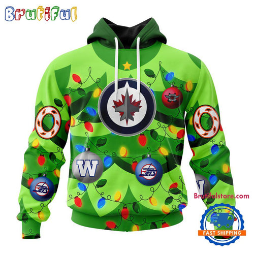 NHL Winnipeg Jets Specialized Christmass Tree Color And City’s Sport Teams Hoodie, Sweatshirt, T Shirt