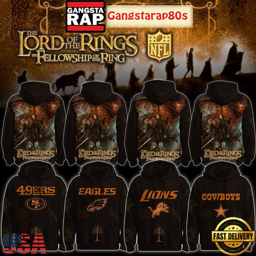 NLF All Team x The Lord Of The Rings 2025 All Over Print Hoodie