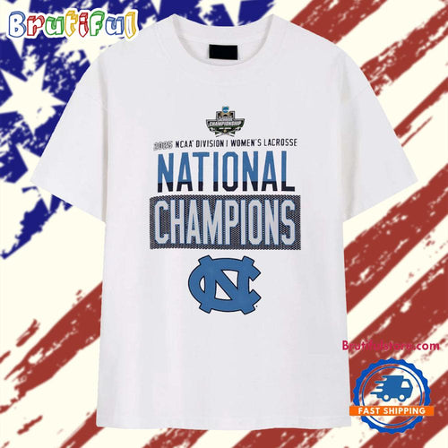 North Carolina Tar Heels 2025 NCAA Women’s Lacrosse National Champions Locker Room T Shirt