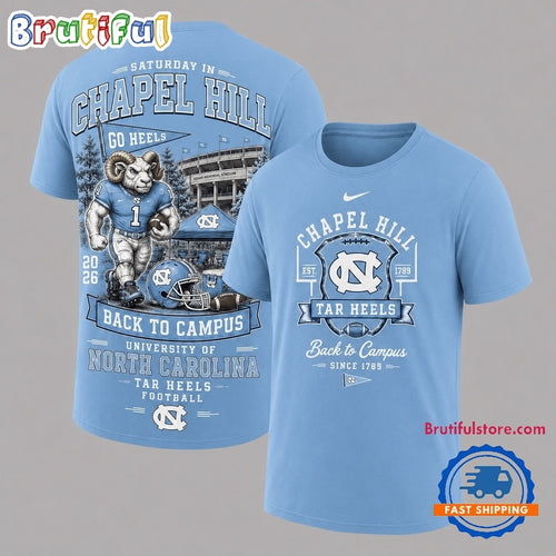 North Carolina Tar Heels 2026 NCAA Back To Campus 3D Shirt