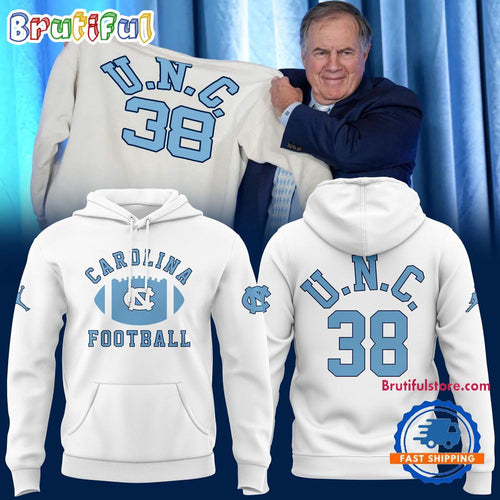 North Carolina Tar Heels Football UNC 38 New Design Hoodie