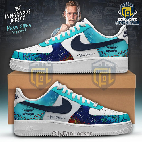 North Queensland Cowboys 2026 Indigenous Air Force 1 Sneakers