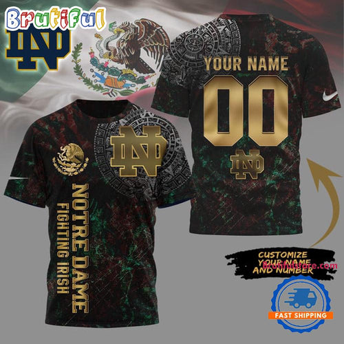 Notre Dame Fighting Irish Mexican Heritage New Unisex 3D Shirt
