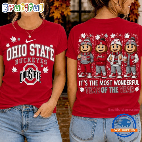 Ohio State Buckeyes 2026 NCAA Autumn Festive Cheer T Shirt