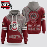 Ohio State Buckeyes 2026 NCAA Personalized Faith Family Football Hoodie