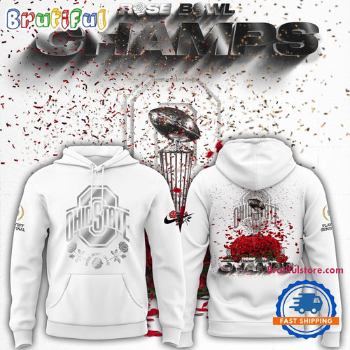 Ohio State Buckeyes Champions Rose Bowl 2025 New Design Hoodie