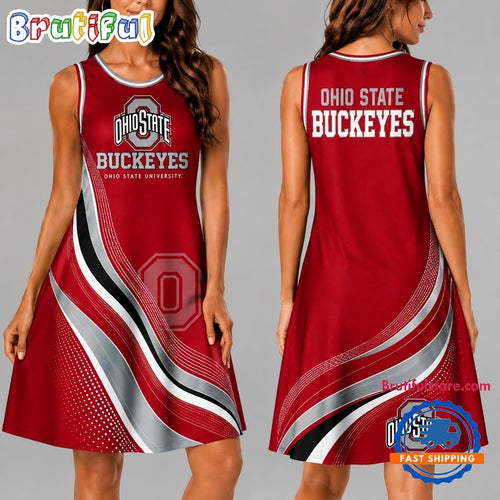 Ohio State Buckeyes NCAA Team Pride Women’s Sleeveless Dress