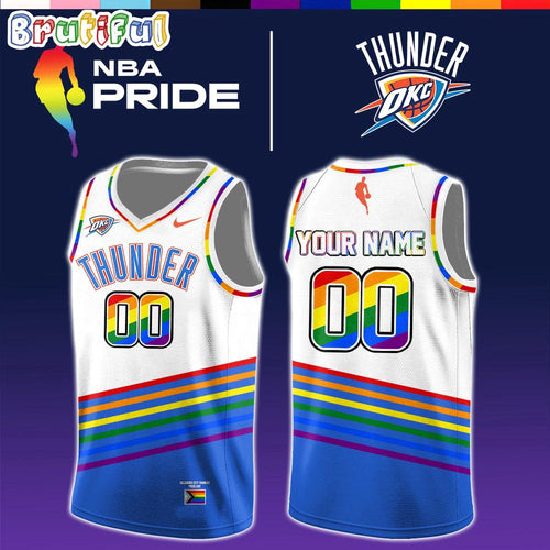 Oklahoma City Thunder 2026 NBA x Pride Day Limited Edition Basketball Jersey