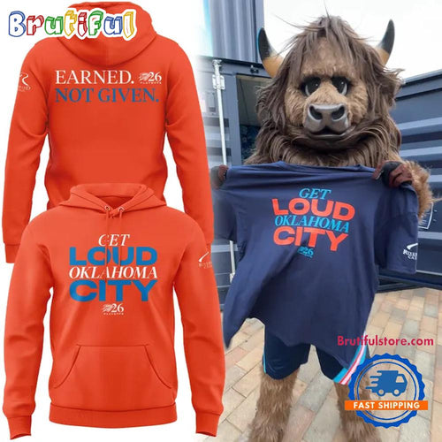 Oklahoma City Thunder 2026 Playoffs Earned Not Given Orange Hoodie T-Shirt