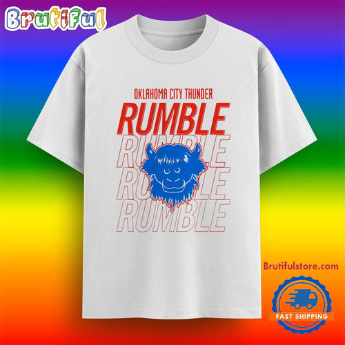 Oklahoma City Thunder Rumble Mascot T Shirt