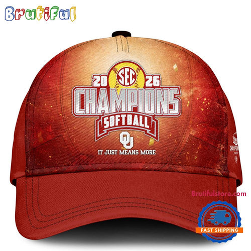 Oklahoma Softball Back to Back SEC Regular Season Champs 2026 Limited Edition Classic Cap