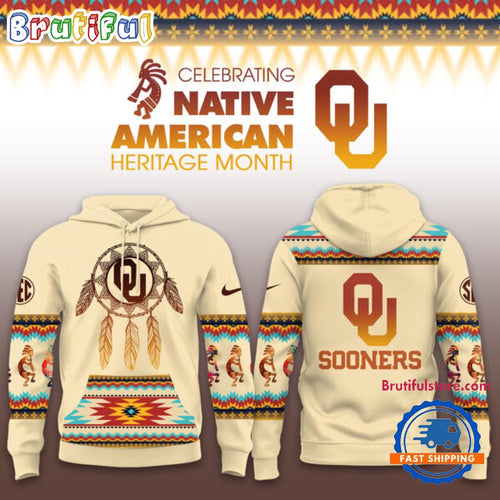 Oklahoma Sooners 2025 NCAA Native American Heritage Limited New Hoodie