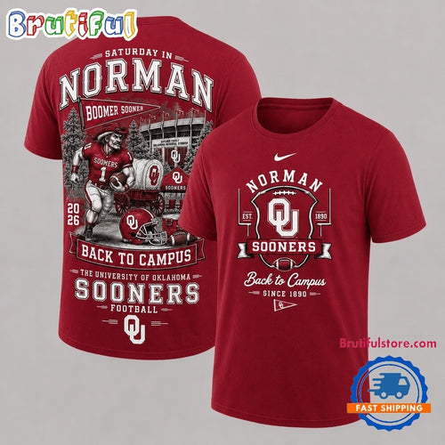 Oklahoma Sooners 2026 NCAA Back To Campus 3D Shirt