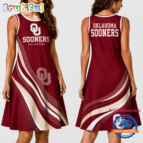 Oklahoma Sooners NCAA Team Pride Women’s Sleeveless Dress