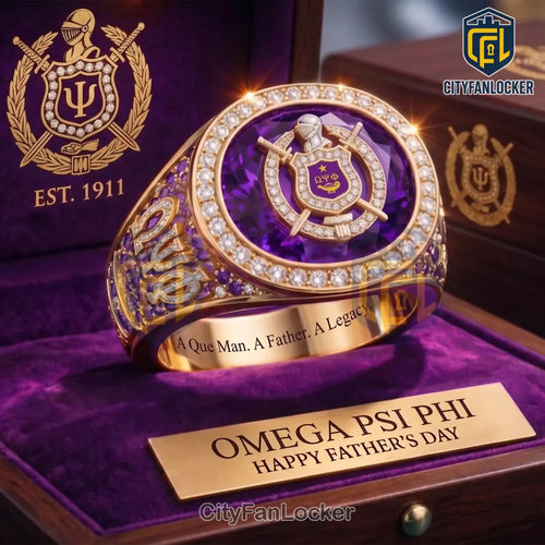 Omega Psi Phi Fraternity Premium Father’s Day Ring
