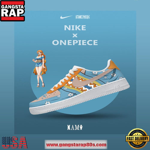 One Piece Cat Burglar Nami Nike Air Force 1 Sneakers Fan Shoes