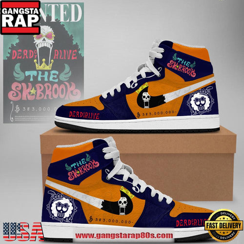 One Piece Wanted Brooktn Limited Edition Nike Air Jordan 1 Sneakers Shoes