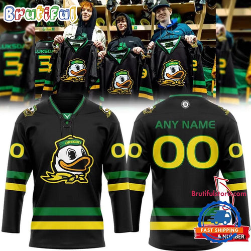 Oregon Ducks 2026 PFP Bend Outdoor Classic Hockey Jerseys