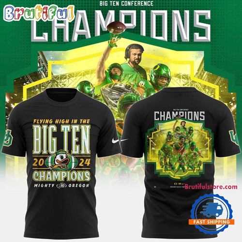 Oregon Ducks BIG Ten CHAMPIONS Black T Shirt