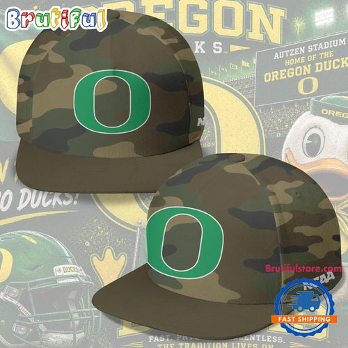Oregon Ducks NCAA Field Ops Camo Snapback Cap