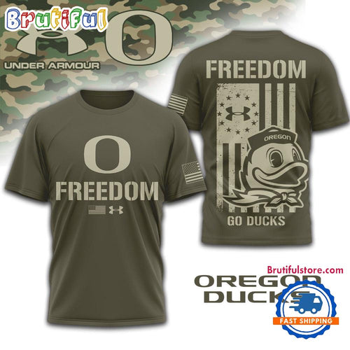 Oregon Ducks NCAA Freedom Under Armour Limited Edition 3D Shirt