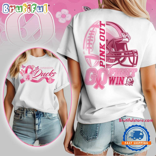 Oregon Ducks Tackle Breast Cancer New Design Unisex T Shirt