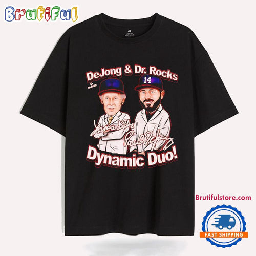 Paul Dejong and Dr. Rocks Dynamic Duo Washington Nationals Cartoon T Shirt