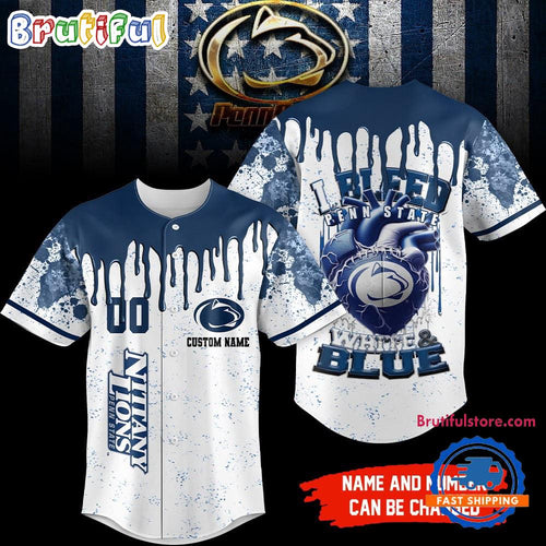 Penn State Nittany Lions NCAA I Bleed Baseball Jersey