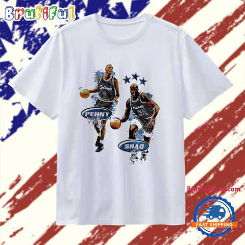 Penny Hardaway and Shaquille O’Neal The Big Diesel Signatures T Shirt