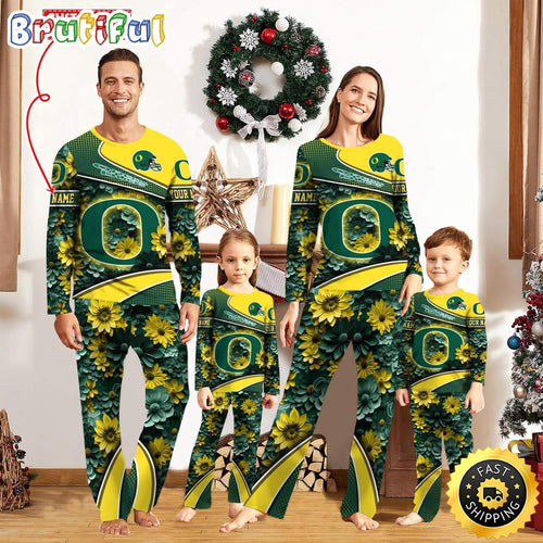 Personalized NCAA Oregon Ducks Pajamas For Family Pajamas Sport Fans