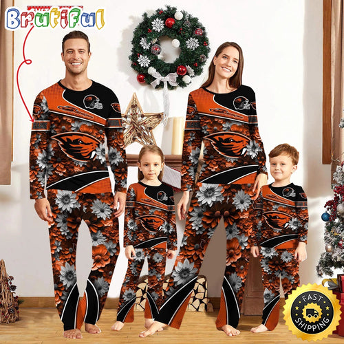 Personalized NCAA Oregon State Beavers Pajamas For Family Pajamas Sport Fans