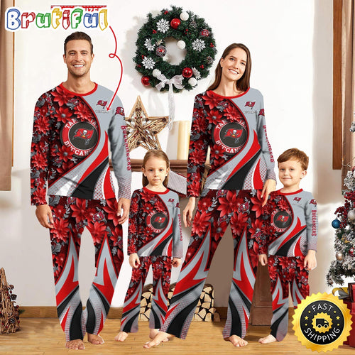 Personalized NCAA Tampa Bay Buccaneers Pajamas Flower For Sport Family
