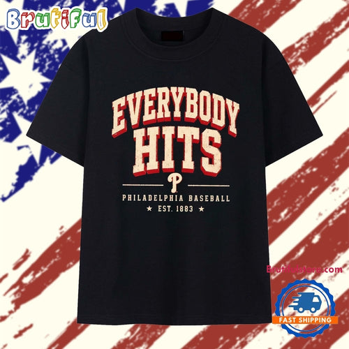 Philadelphia Baseball Everybody Hits Est 1883 T Shirt