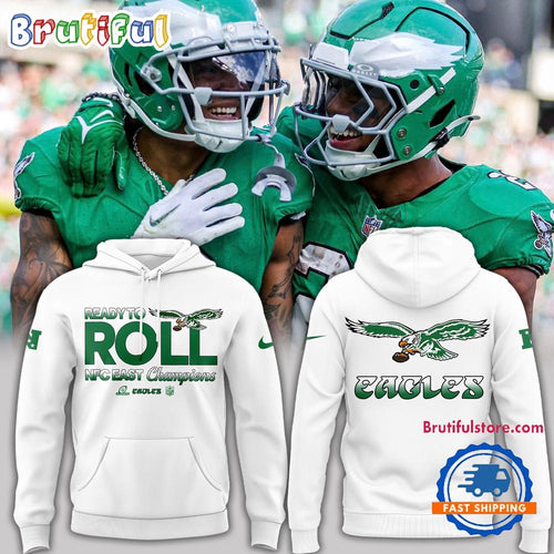 Philadelphia Eagles 2024 NFC East Division Champions Special Edition White Hoodie T-Shirt