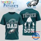 Philadelphia Eagles 2026 NFL Happy Father Day New Design 3D T Shirt