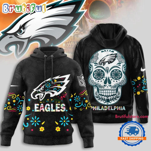 Philadelphia Eagles NFL Dia de los Muertos Limited Editions Hoodie Shirt