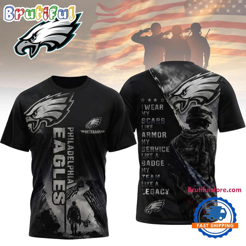 Philadelphia Eagles NFL Veterans Legacy Team New Design 3D Shirt