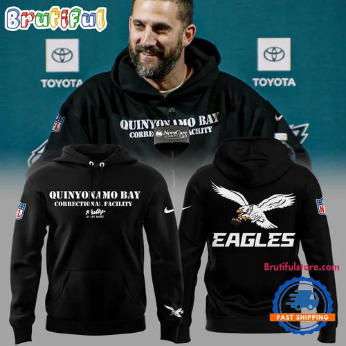 Philadelphia Eagles Quinyonamo Bay Super Bowl LIX 2025 Champions Hoodie Shirt