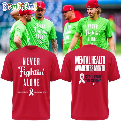 Philadelphia Phillies Mental Health Awareness Month 2026 Limited Edition Red 3D Shirt