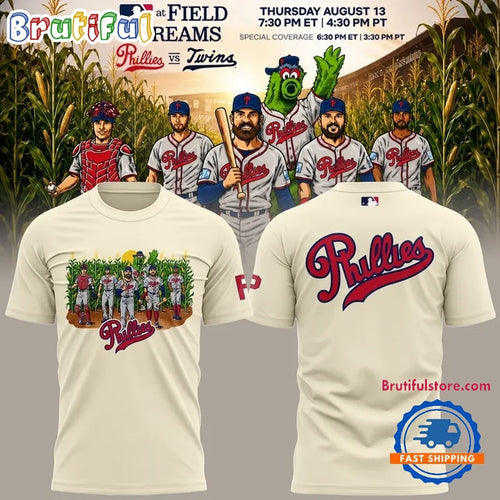Philadelphia Phillies MLB at Field of Dreams 2026 3D Shirt