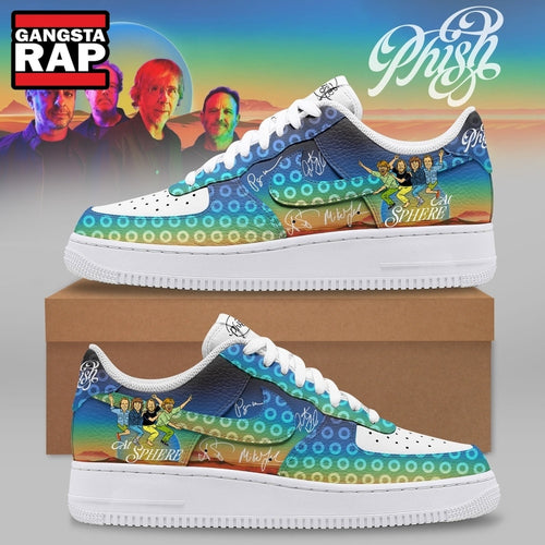 Phish At Sphere Las Vegas Concert Graphic Air Force 1 Shoes, Music Air Force 1 Shoes
