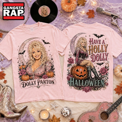 Pink Cowgirl Pumpkin Dolly Parton Queen 3D Shirt Hoodie T-Shirt