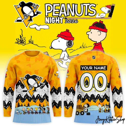 Pittsburgh Penguins Peanuts Night 2026 Hockey Jersey