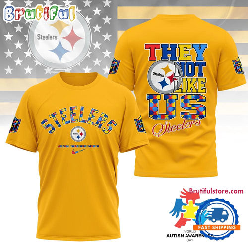 Pittsburgh Steelers 2026 NFL Autism Awareness Month All Over Print Shirt